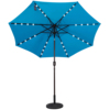 Best-Selling 9 Feet Solar Powered 32 LED Lighted Outdoor Patio Umbrella with Crank and Tilt for Garden Courtyard