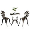 Outdoor Bistro Set 3 Piece Outdoor, Bistro Table Sets Outdoor with Umbrella Hole