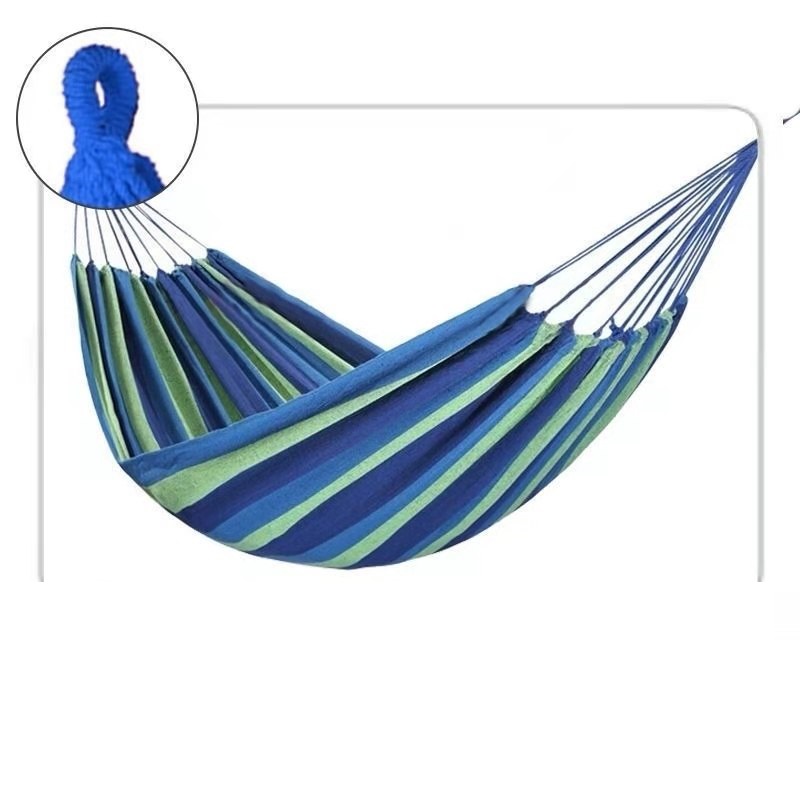 Outdoor Foldable Portable Hammock Adjustable Footrest Foot Rest Hammock Patio Garden Beach Canvas Folding Hammock Bed with Stand