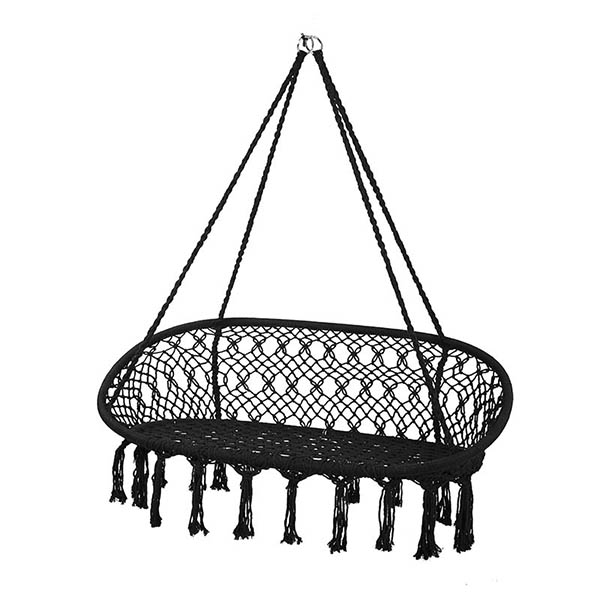 Outdoor patio swing hanging double hammock chair for two persons