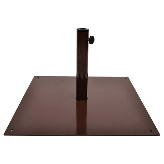 Hot Selling 40 lbs Heavy Duty Square Steel Plate Stand Outdoor Patio Umbrella Base for Garden Courtyard