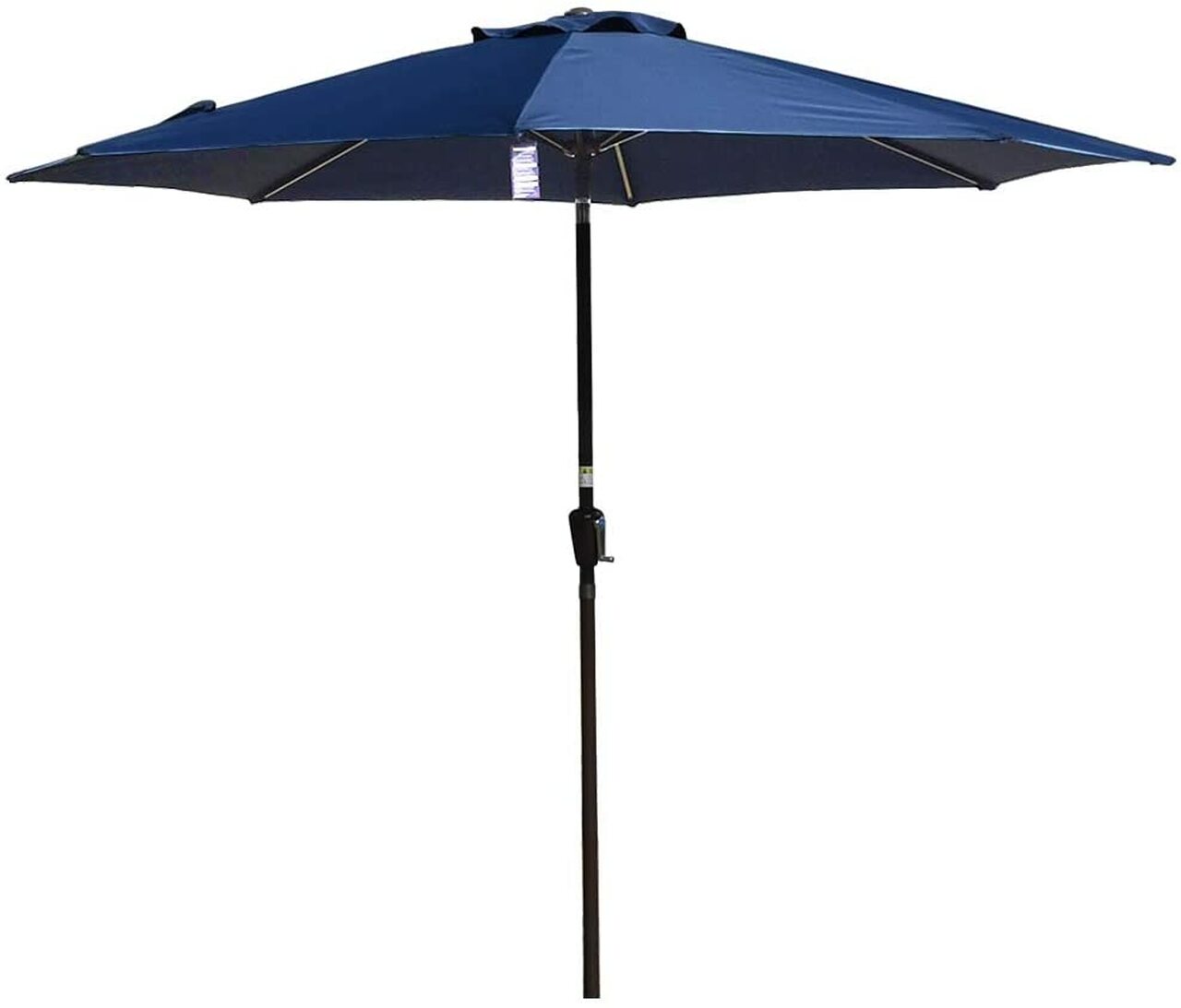 Outdoor 10FT Patio Umbrella Table Umbrella Market Umbrella with Aluminum Pole & Auto Tilt, Polyester Canopy,navy