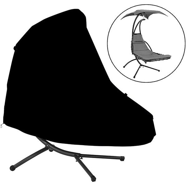 Outdoor 73 Inch Patio Hanging Chaise Lounge Chair Cover