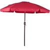 Hot-Selling 7.5 Feet Aluminum Beach Drape Umbrella Outdoor Patio Parasol with Crank and Push Button Tilt for Courtyard