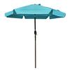 Hot-Selling 7.5 Feet Aluminum Beach Drape Umbrella Outdoor Patio Parasol with Crank and Push Button Tilt for Courtyard