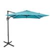 Best Selling 8.2ft Square Offset Outdoor Patio Umbrella Parasol with Aluminum Cantilever Pole for Garden Courtyard