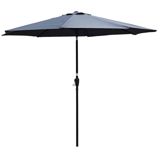 Best-Selling 10ft Outdoor Patio Table Umbrella Parasol with Aluminum Pole & Auto Tilt, Polyester Canopy Shade for Garden