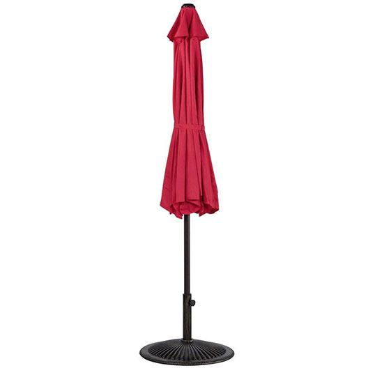 Hot-Selling 7.5 Feet Aluminum Beach Drape Umbrella Outdoor Patio Parasol with Crank and Push Button Tilt for Courtyard