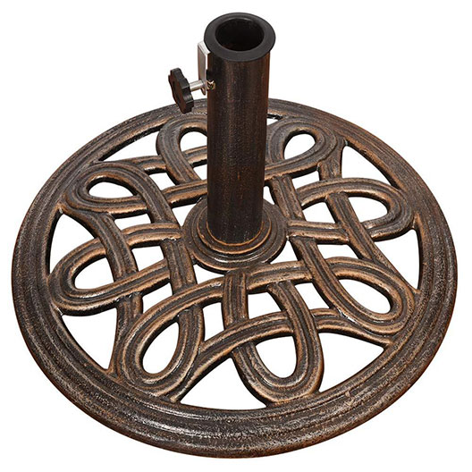 Good Quality Universal Heavy Duty Cast Iron Stand Outdoor Patio Umbrella Base for Garden Courtyard