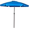 Hot-Selling 7.5 Feet Aluminum Beach Drape Umbrella Outdoor Patio Parasol with Crank and Push Button Tilt for Courtyard