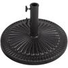 High Quality Outdoor Patio Umbrella Stand Black Resin Heavy Duty Base for Garden Courtyard