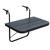 Exclusive Features Folding Deck Table Patio Garden Adjustable Balcony Hanging Railing Table