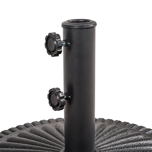 High Quality Outdoor Patio Umbrella Stand Black Resin Heavy Duty Base for Garden Courtyard