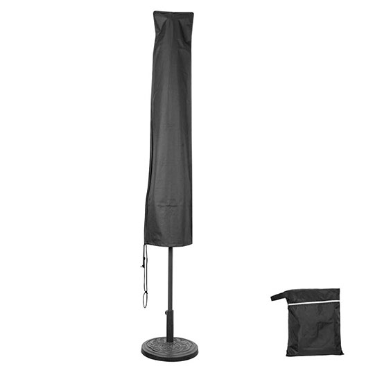 Top-Quality Heavy Duty Market 7-10 ft Patio Umbrella Black Waterproof Cover for Garden Patio Courtyard Outdoor